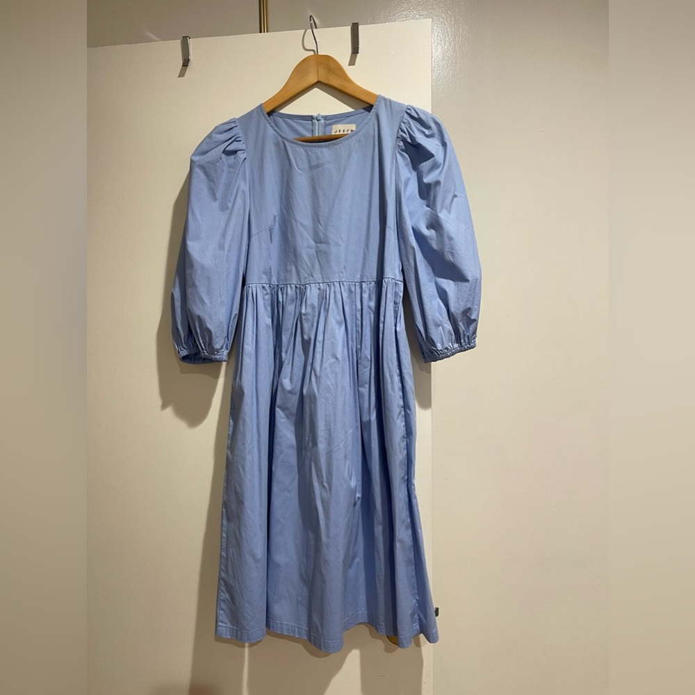 OffOn Blue Cotton Dress